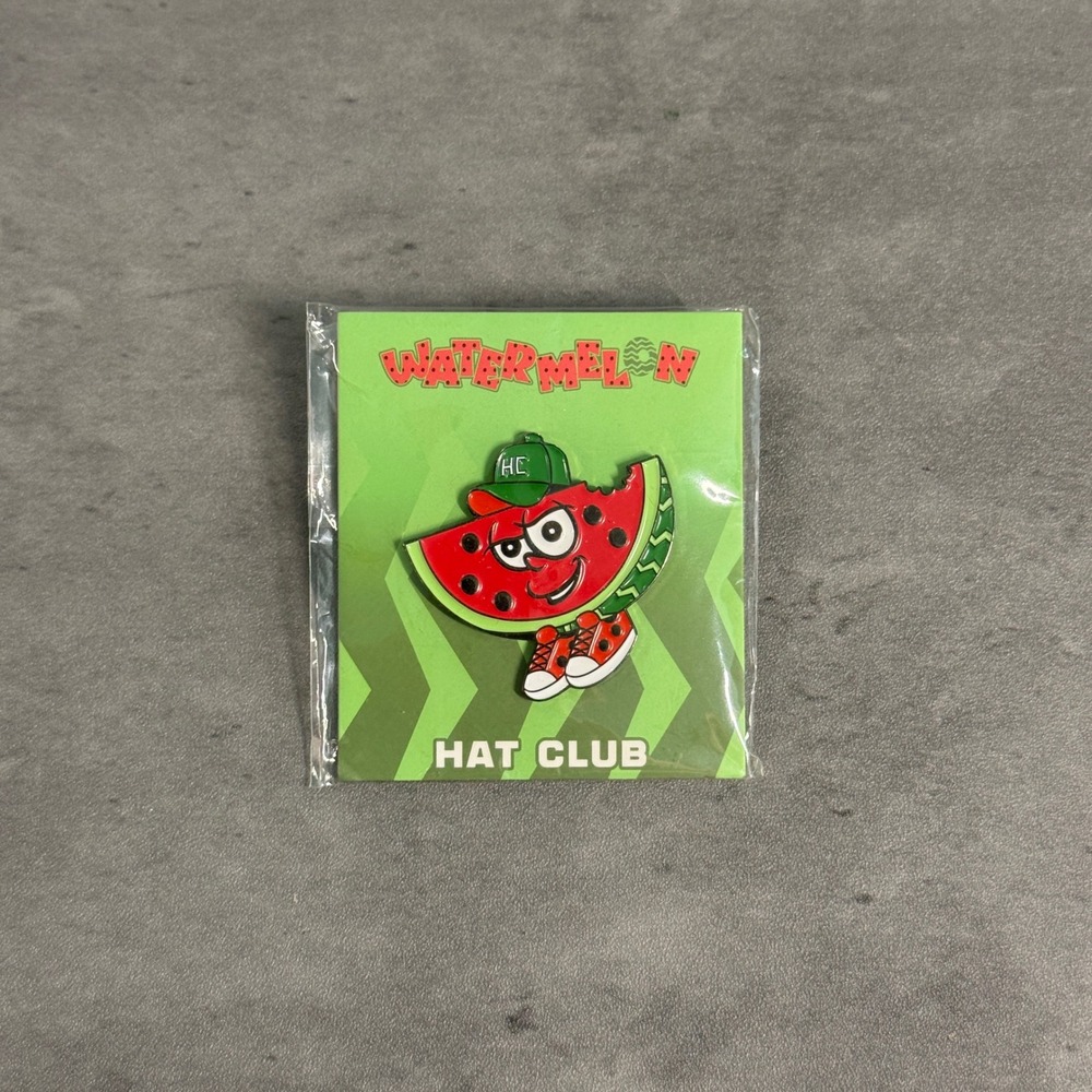 Hat Club New Era Pin Green Red Watermelon Enamel Collectible Fitted Accessory